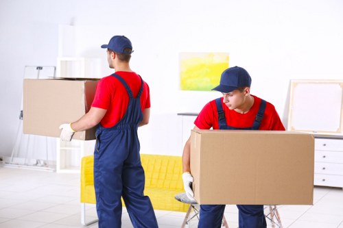 House movers loading belongings for a home move in Morden Park