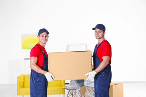 Careful wrapping of fragile belongings for a local move