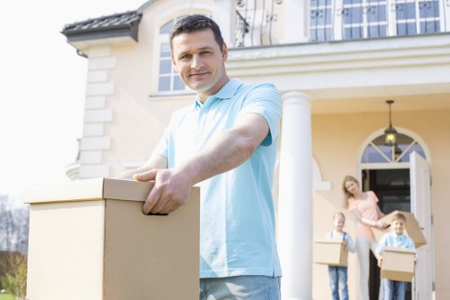 Local house removals team preparing a move in Morden Park