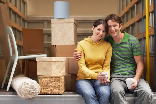 Local office removals team handling business furniture near Morden Park