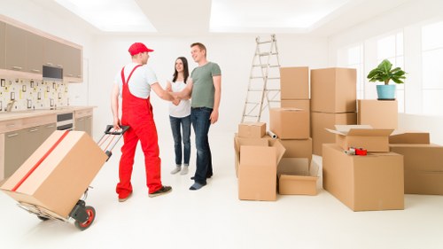 Removals van service supporting a flat move in Morden Park