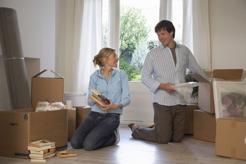 Furniture and household items being loaded for a move
