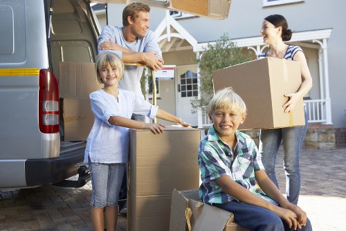 Local removals van prepared for residential and business transport