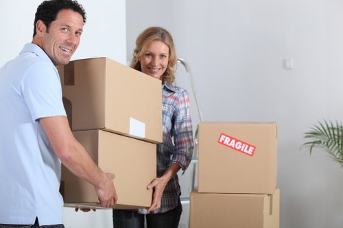 Preparing boxes and essentials before a Morden Park house move